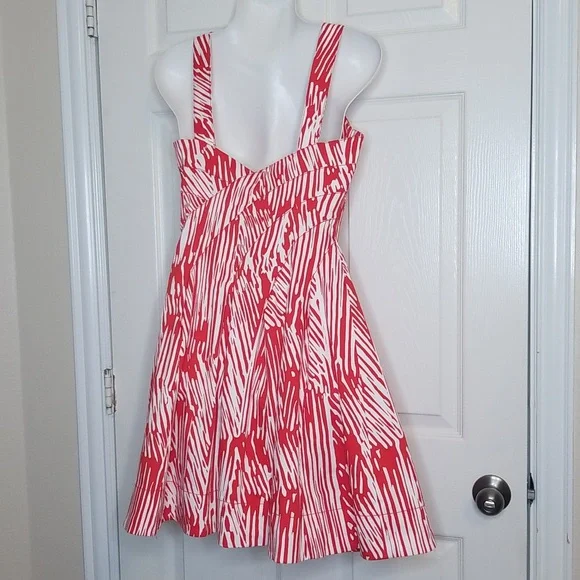 Calvin Klein Red And White Sundress - Picture 4 of 12